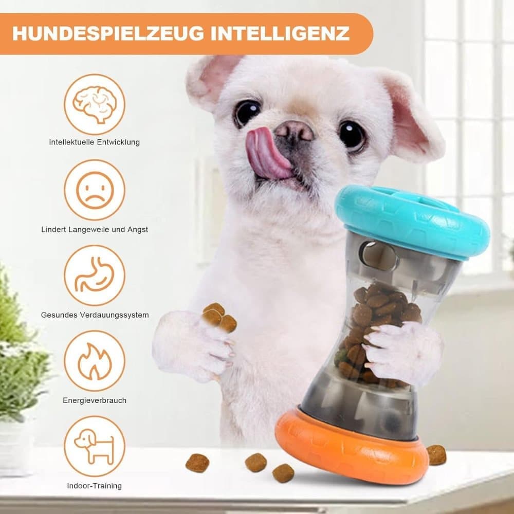1 Pack Interactive Dog Toy Rolling Food Dispenser for Intelligence Training