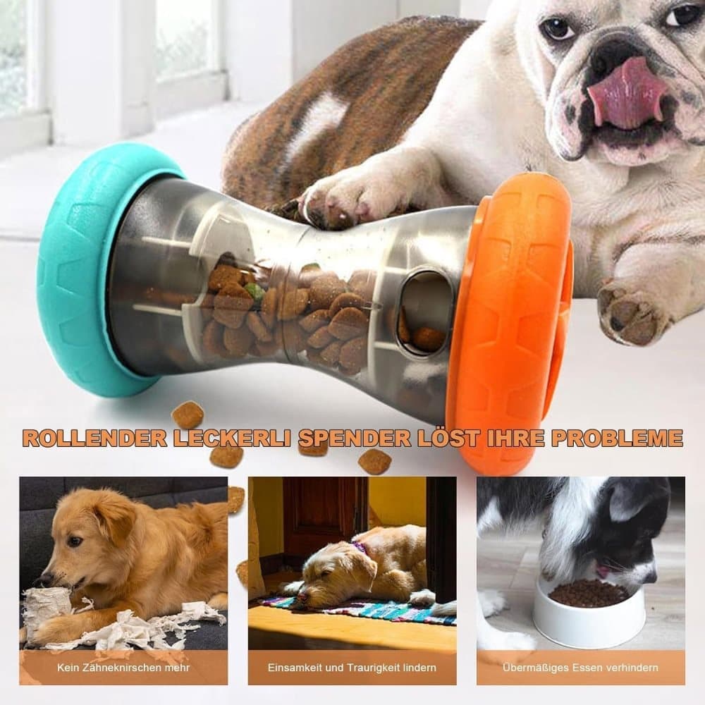 1 Pack Interactive Dog Toy Rolling Food Dispenser for Intelligence Training