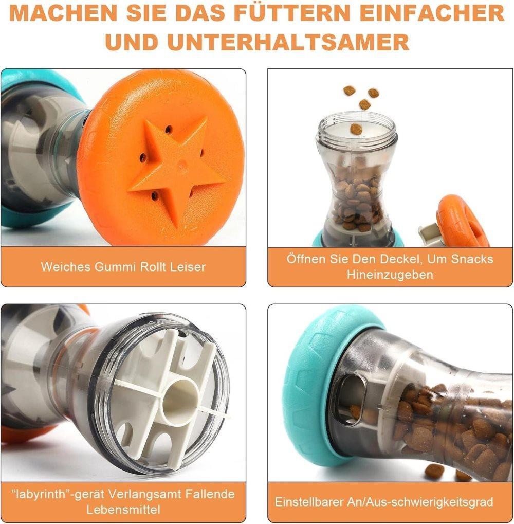 1 Pack Interactive Dog Toy Rolling Food Dispenser for Intelligence Training