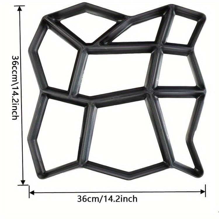 36 Paving Molds for Garden Tiles and Stones, 36x36x3.6cm
