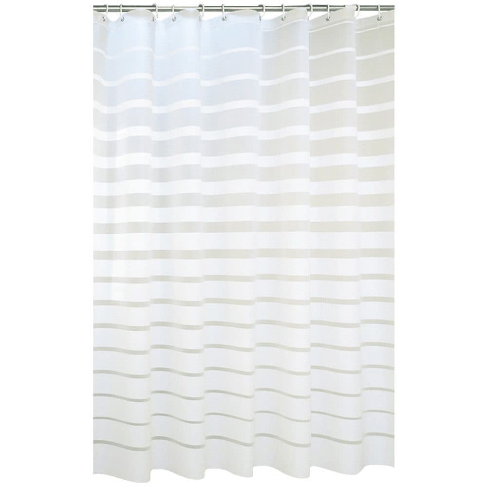 PEVA Waterproof Shower Curtain with Hooks, Mildew Resistant Bathroom Curtain, 180x180cm