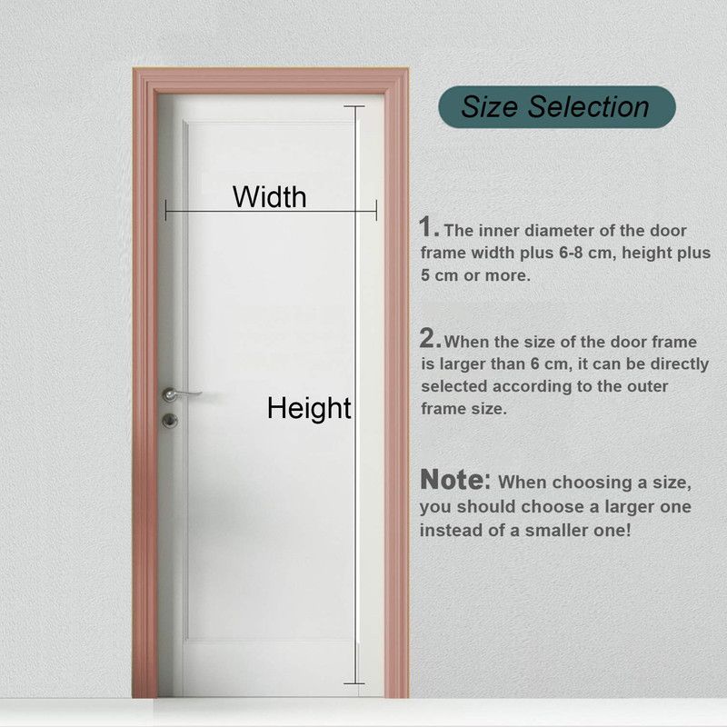 Magnetic Door Screens - 80x210 cm Self-closing - High-Density Insect Screen - No Drilling Required - Brown