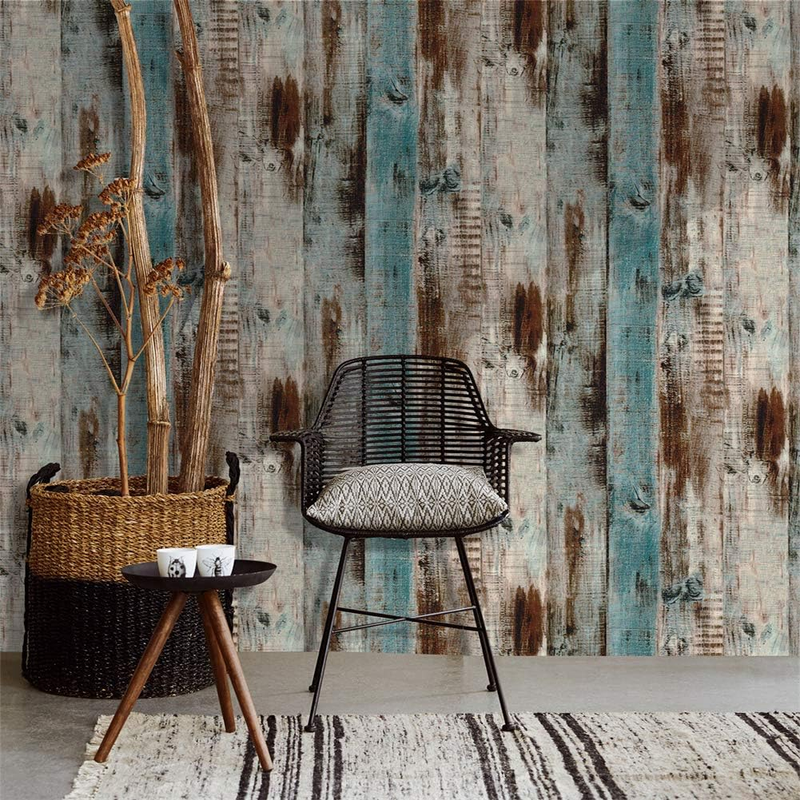 Self Adhesive Vinyl Wallpaper For Furniture Countertop Brown wood grainPattern Decorative Sticker,0.45*6M