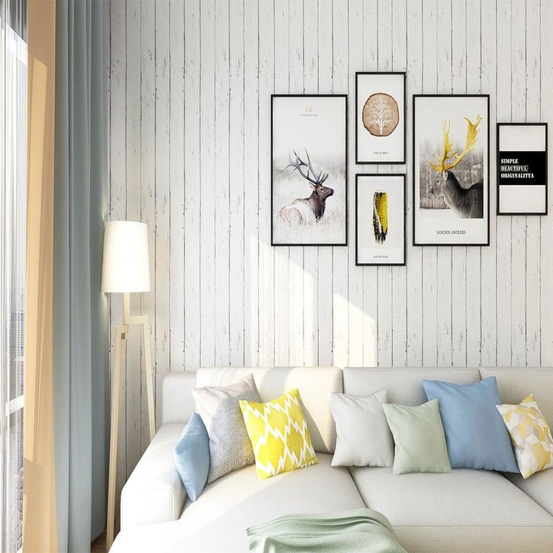 Self Adhesive Vinyl Wallpaper For Furniture Countertop Nordic white maple wood grain Pattern Decorative Sticker,0.45*6M