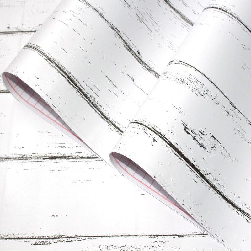 Self Adhesive Vinyl Wallpaper For Furniture Countertop Nordic white maple wood grain Pattern Decorative Sticker,0.45*6M