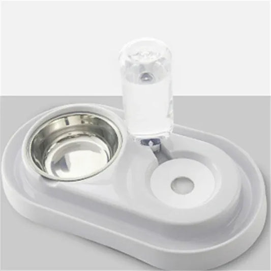Automatic Dog Water Refill Bowl, Model A, Gray