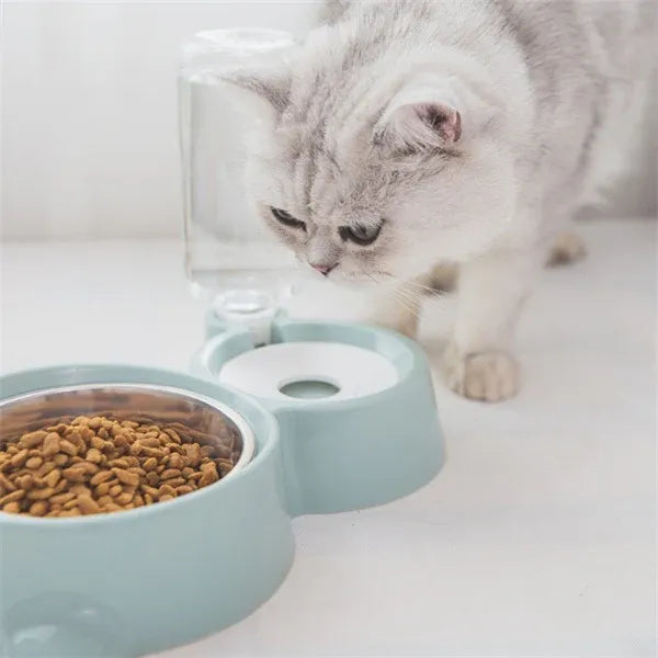 Automatic Dog Water Refill Bowl, Model A, Gray