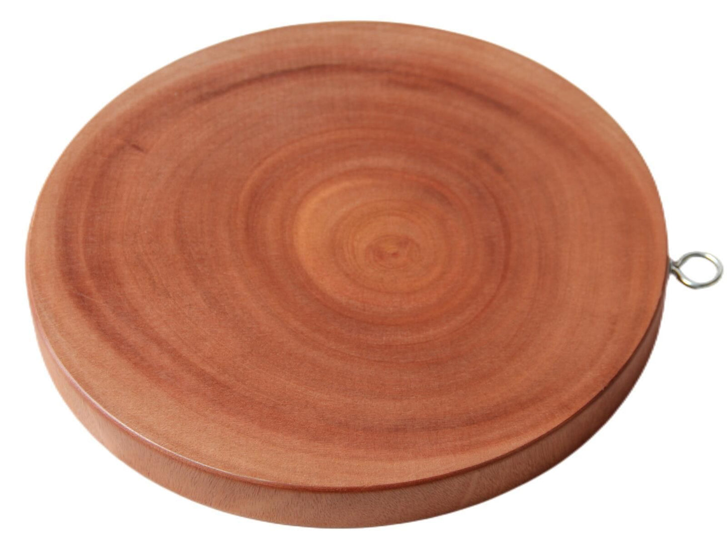 Round Wooden Chopping Board, 30 cm Natural Hardwood Kitchen Cutting Board