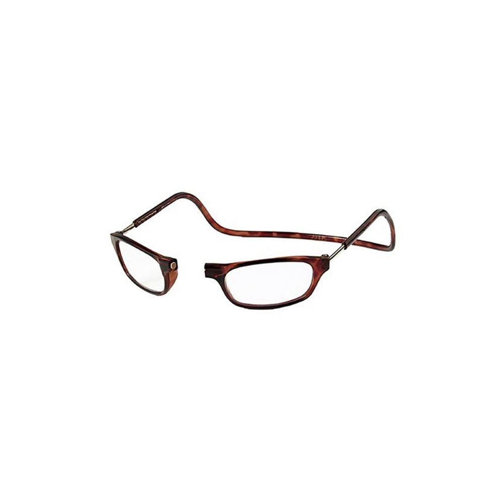 Smart Reading Glasses with Magnet Brown +1