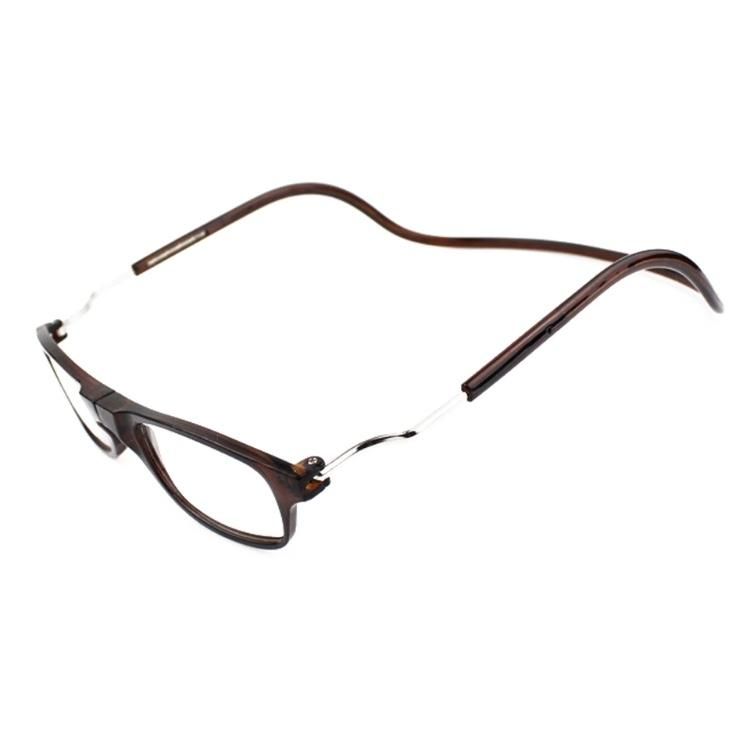 Smart Reading Glasses with Magnet Brown +3.5