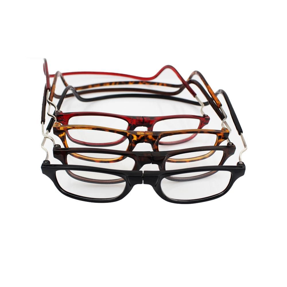 Smart Reading Glasses with Magnet Black +1