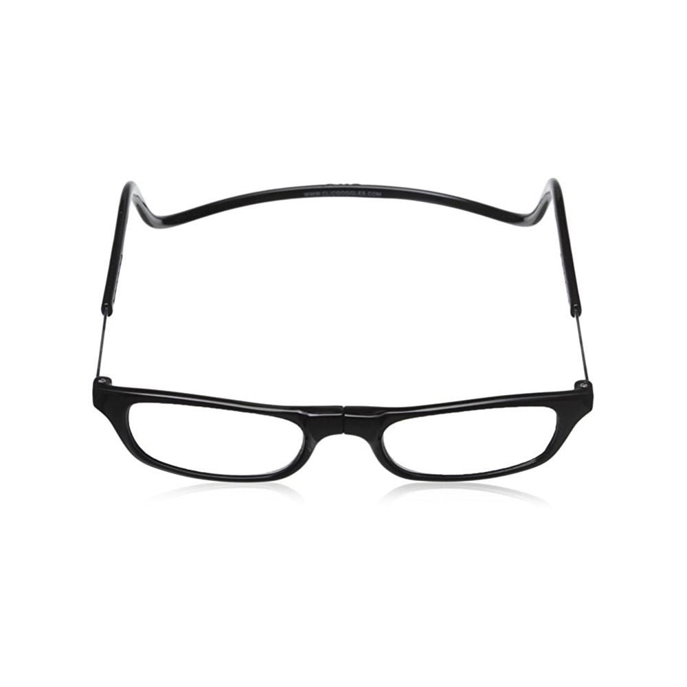 Smart Reading Glasses with Magnet Black +2.5