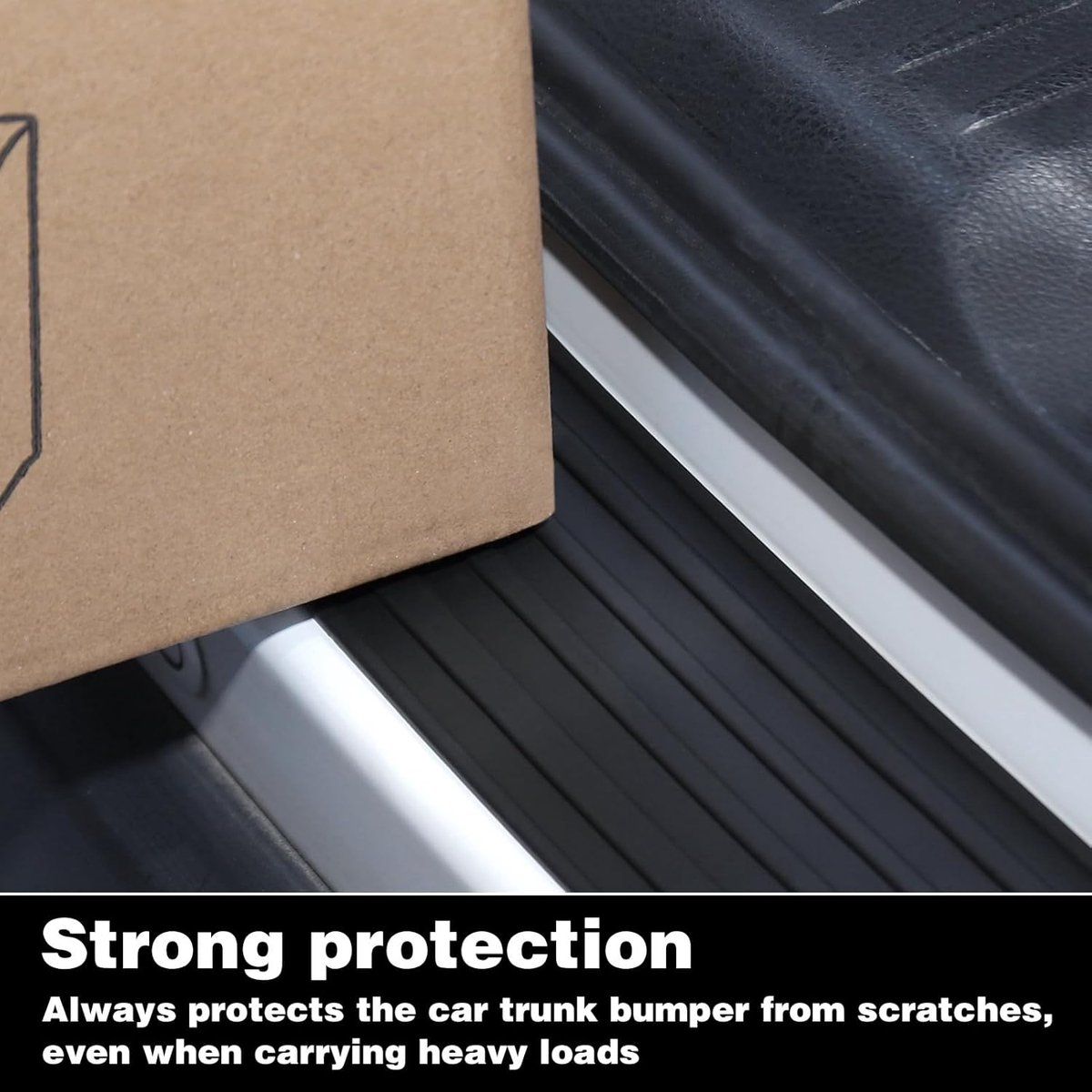 Green Universal Car Bumper Protection Strip Scratch Resistant Anti Slip, 104 x 9 cm
