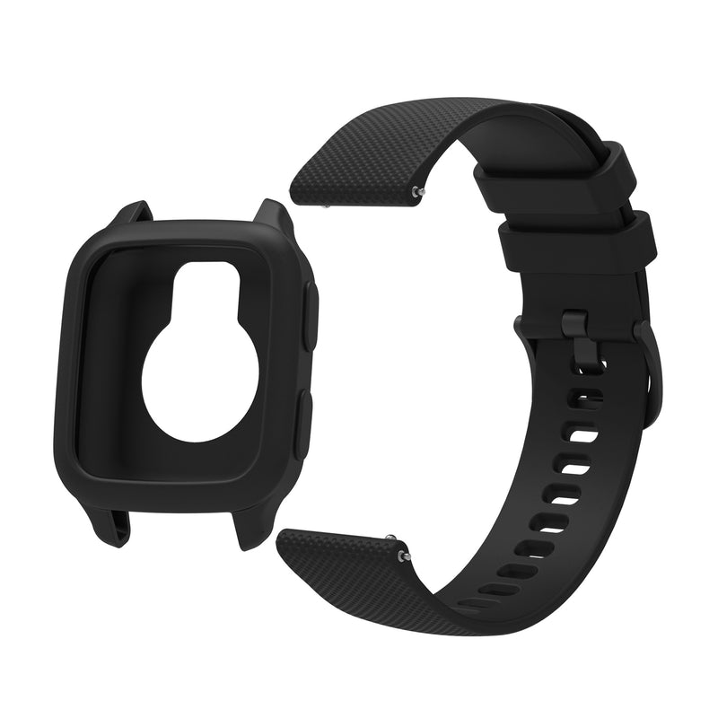 Garmin Venu Sq 2 Watch Strap with case -Black