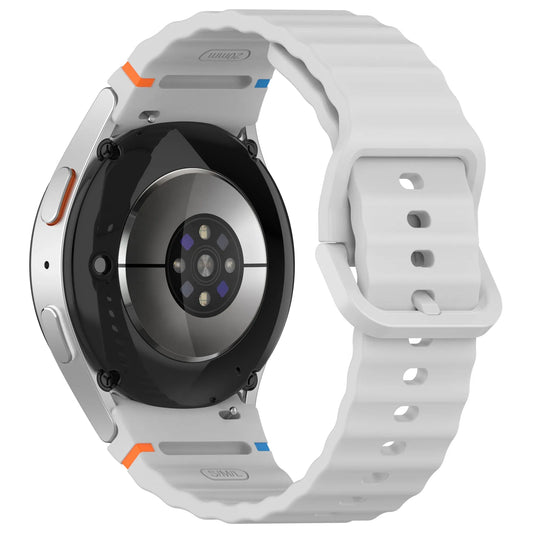Silicone Watch Band Compatible with Samsung Galaxy Watch 5 Gray, 40mm 44mm