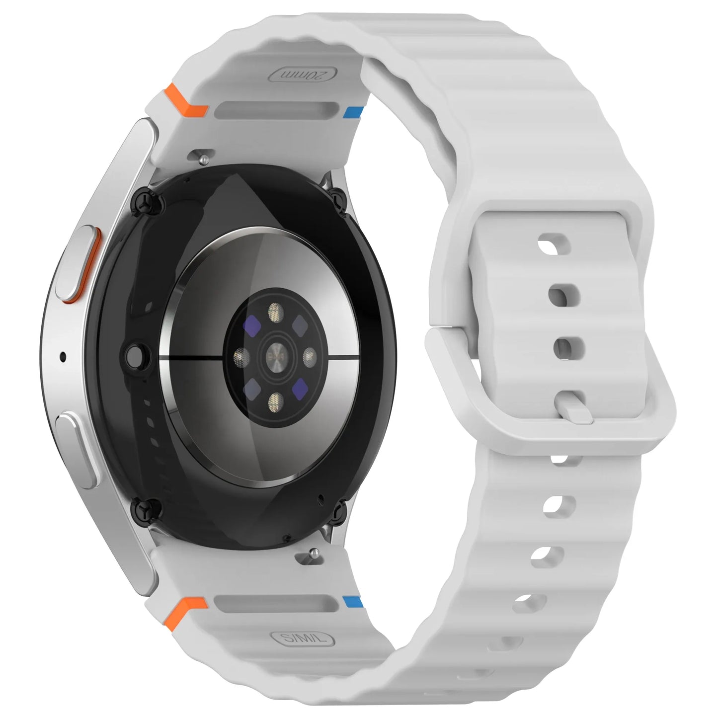 Silicone Watch Band Compatible with Samsung Galaxy Watch 6 Gray, 40mm 44mm