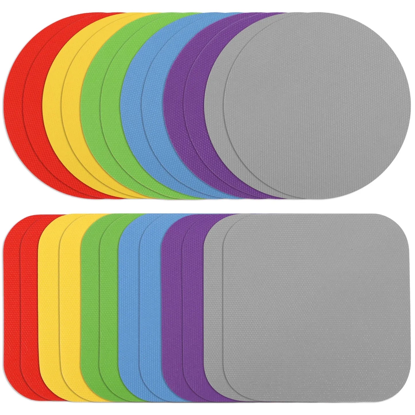 24 Pack Silicone Jar Gripper Pads, Honeycomb Non Slip Jar Opener Mats for Seniors, 6 Colors