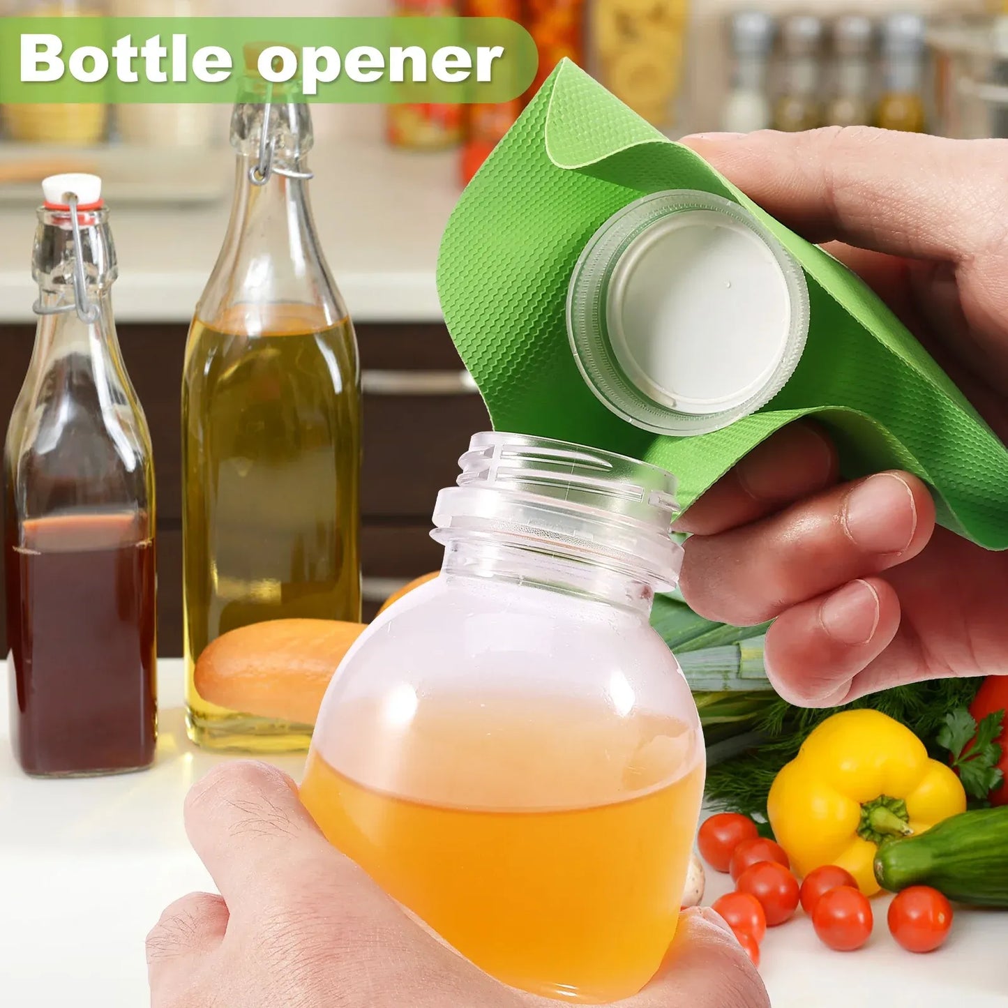 24 Pack Silicone Jar Gripper Pads, Honeycomb Non Slip Jar Opener Mats for Seniors, 6 Colors