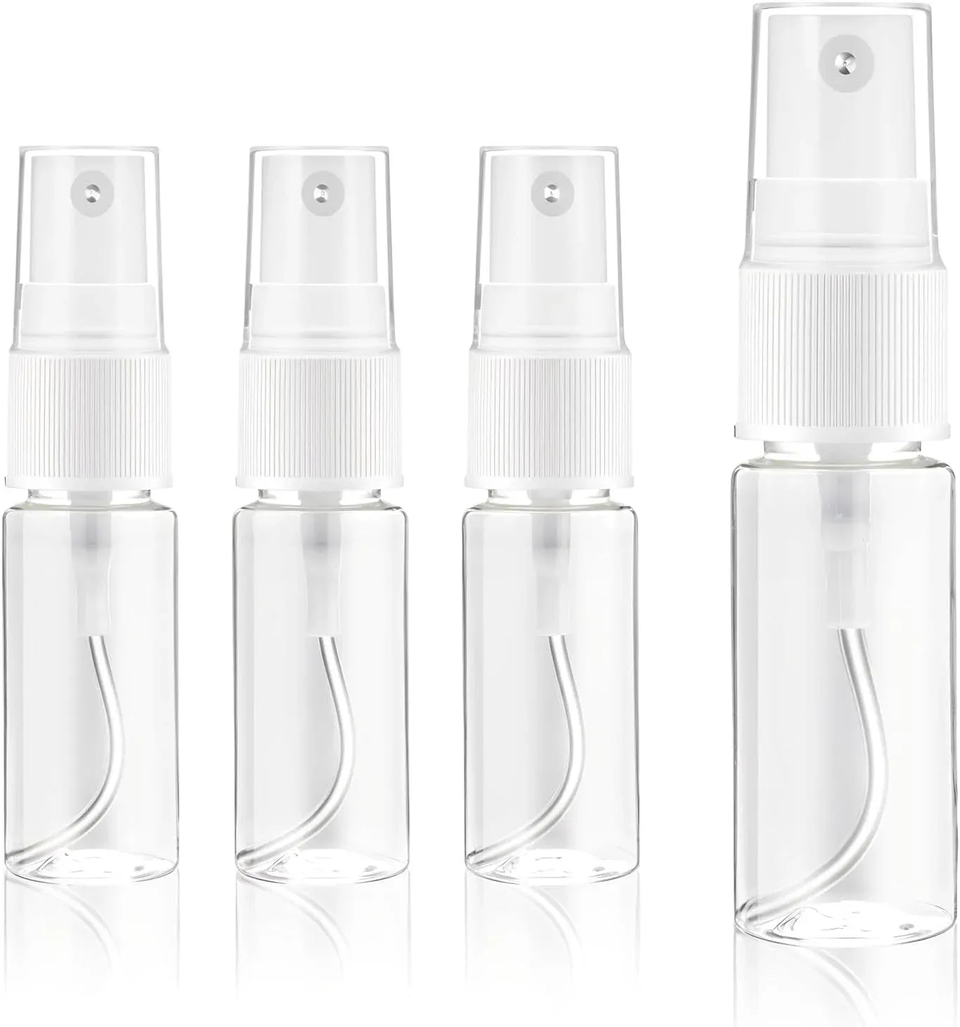 4 Pack Fine Mist Spray Bottles, Refillable Leak Proof Travel Containers for Perfume, 15ml