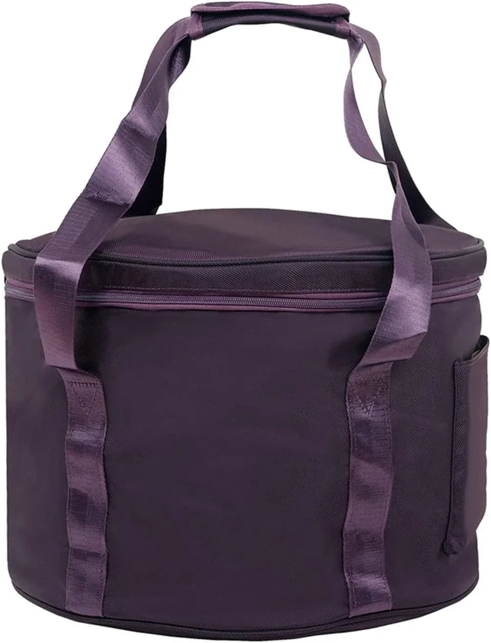 10 Inch Purple Padded Carry Bag, Polyester Case with Handle Front Pocket for Yoga Travel