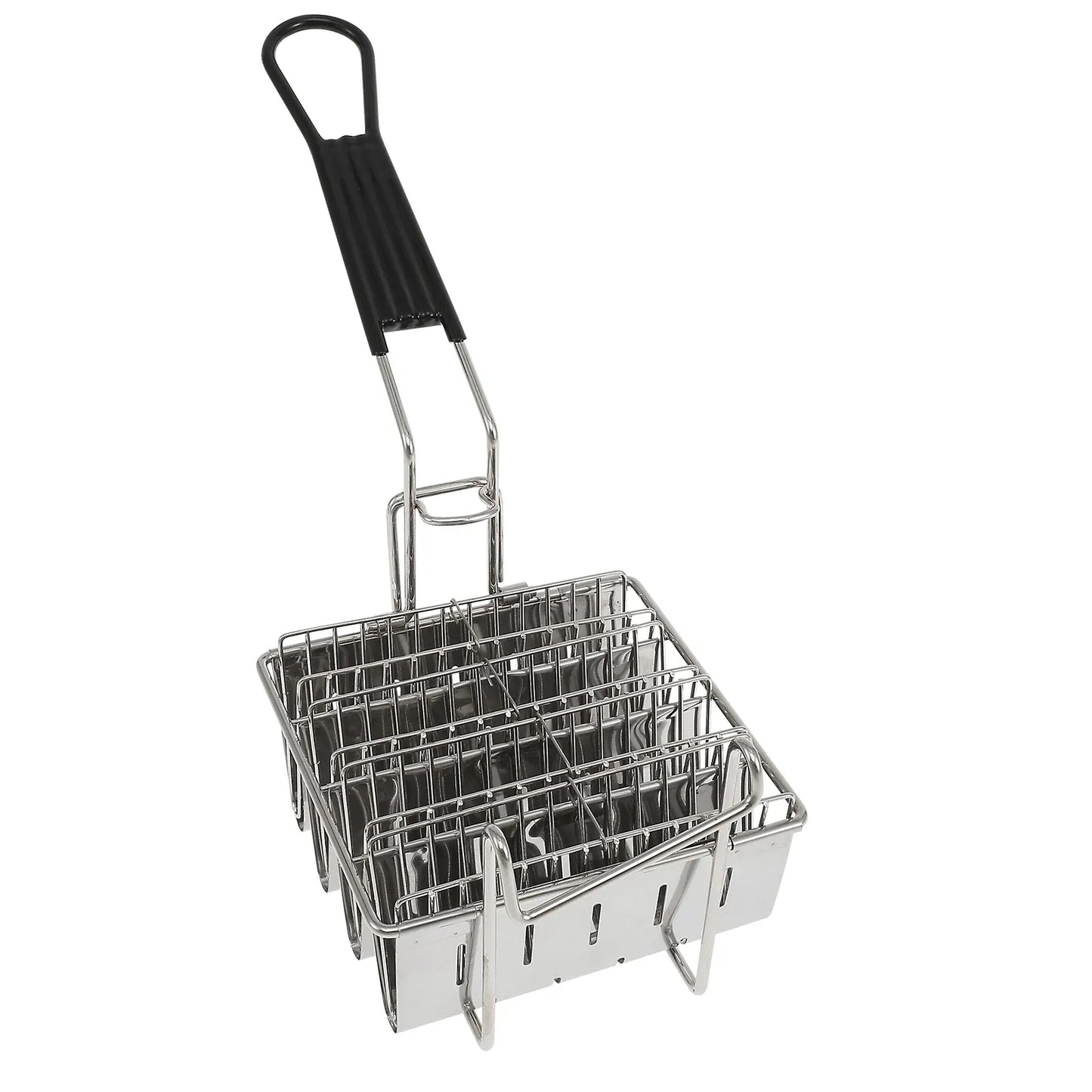 Stainless Steel Taco Shell Fryer Basket, 4 Shell Tortilla Fry Rack with Detachable Handle