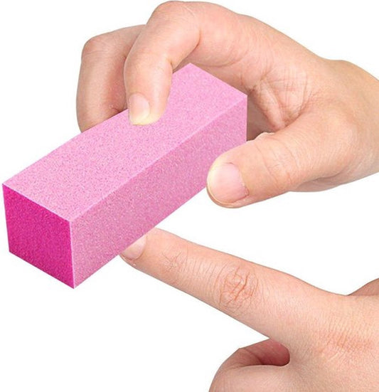 Block Files | Nail Block | Buffer Block | Nail File | Polishing Block | Nail Buffer | Buffing Block | 2 Piece | Pink