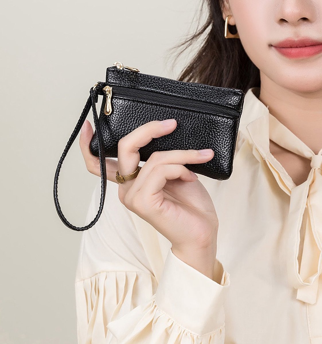Luxury Protective Case for Car Key | Portable Wallet | Key Pouch | Car Key Pouch | Car Key Case | PU Leather | Black