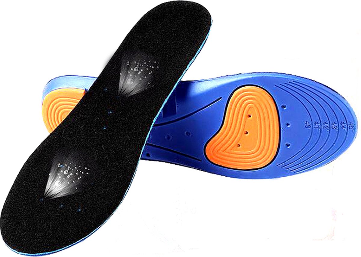 Gel Insoles | Medical PU Material | Insoles | Footpads | Blue | 41 - 46