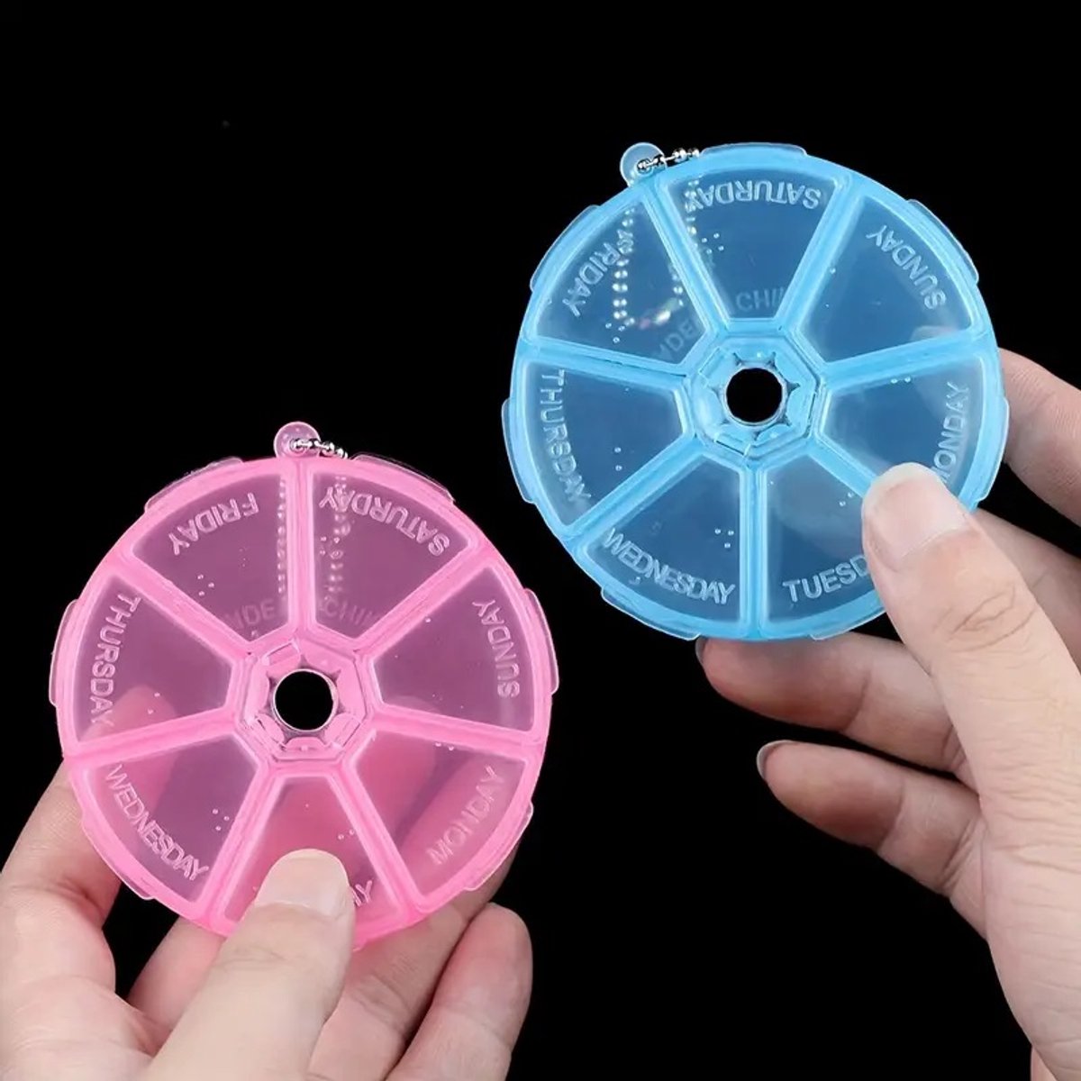 Pill box | Pill box | Medicine box | Tablet dispenser | Pill box | 7 days | Pink