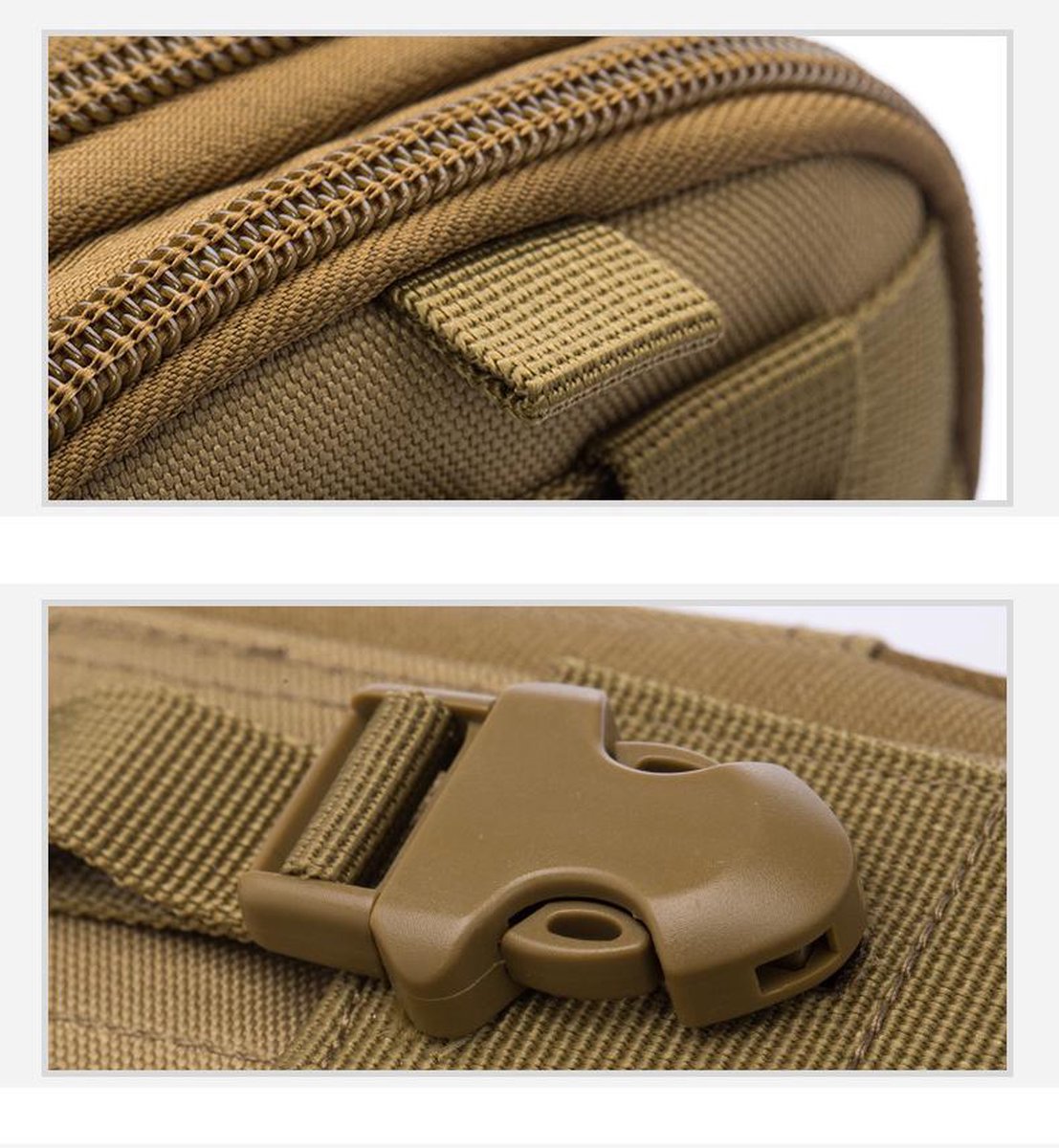 Waterproof Nylon Waist Bag - Anti-Theft - Outdoor Belt Bag - Green