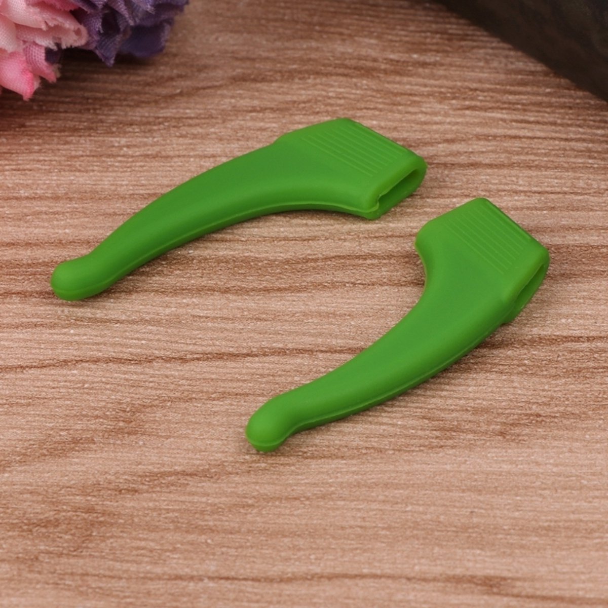 Anti-slip Ear Hooks for Glasses | Glasses Hooks | Glasses Holders | Sunglasses Hook | Silicone | Green | 2 Pieces