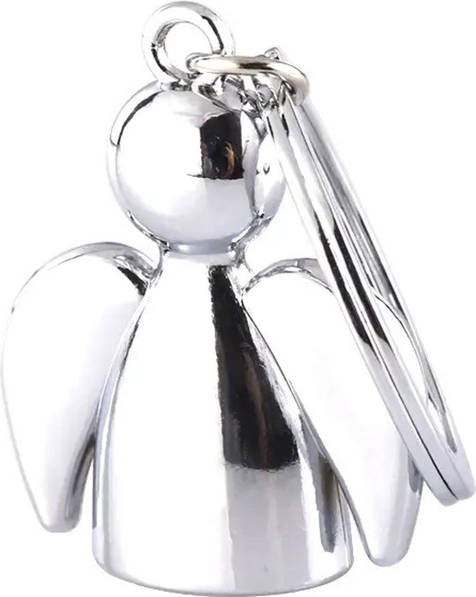 Guardian Angel Keychain | Guardian Angel Keychain | Key Holder | Stainless Steel | Silver