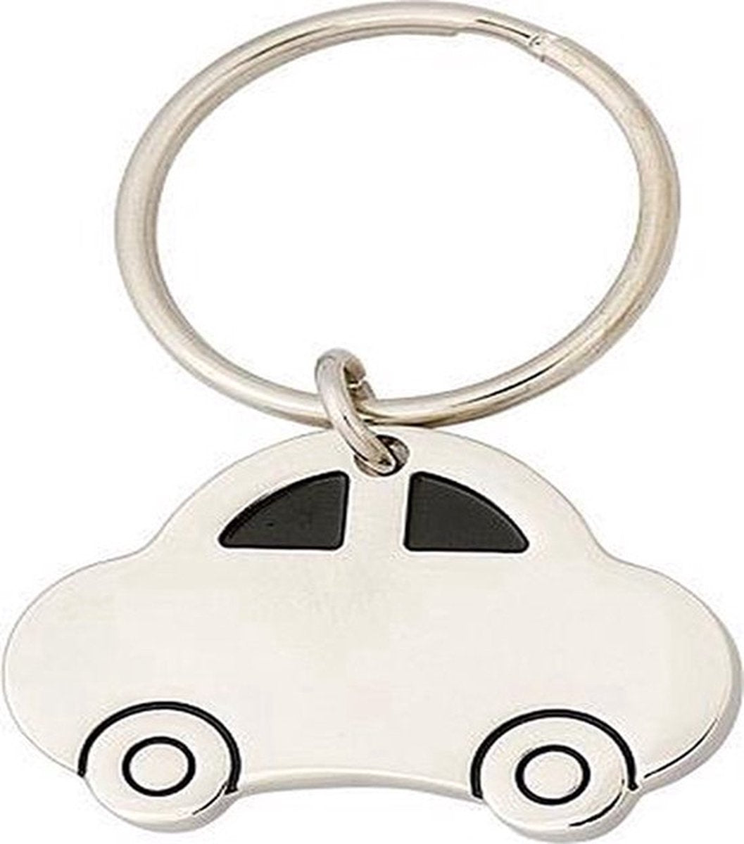 Car Keychain | 4 x 2.8 CM | Metal | Silver