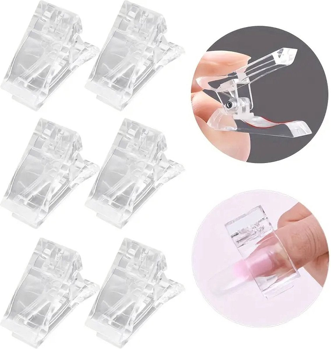 Polygel Clamp | Nail Clamp | Nail Clip | Dual Form Clamp | For Applying Gel Nails