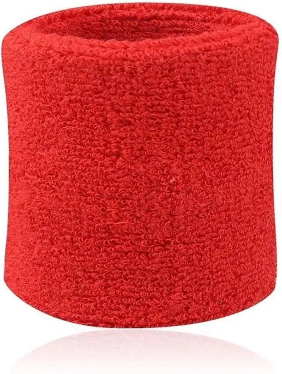 Wristband | Sweatband | Sports Wristband | Sports Band | 1 Piece | 8 x 8 CM | Red