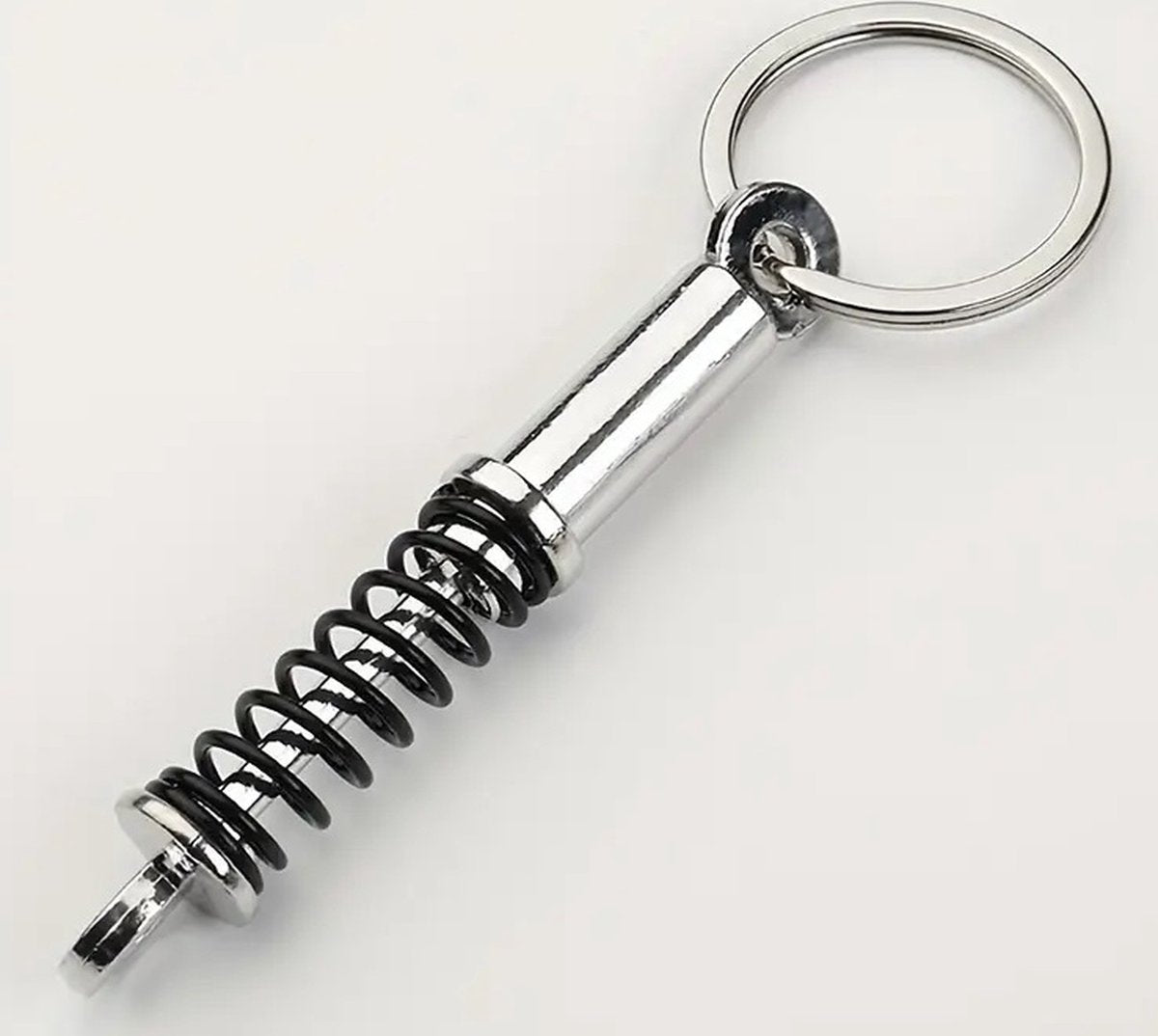 Car Shock Absorber Keychain | Car Key Holder | Shock Absorber Spring Keychain | Universal | Car Accessories | Black