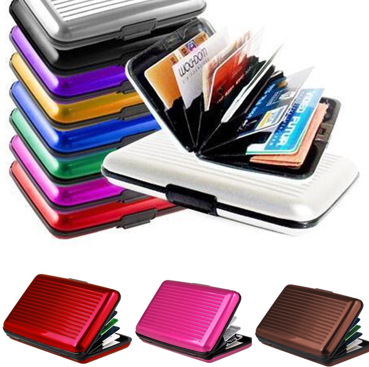 Aluminum Card Holder | Card Holder | Aluminum Wallet | Wallet | Card Holder | Red