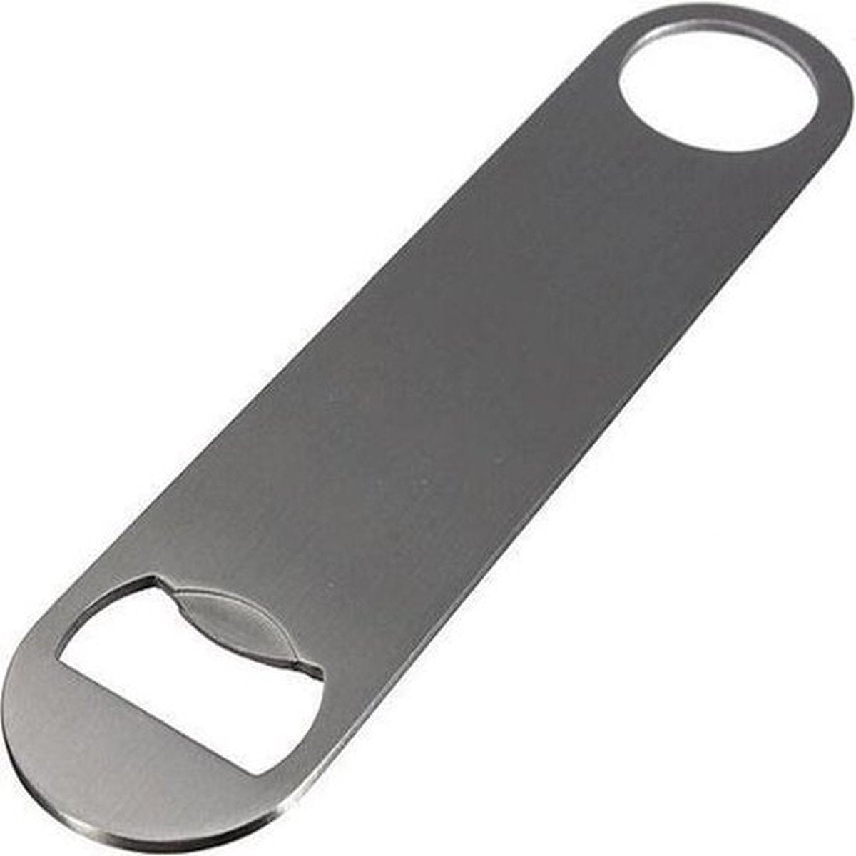 Brushed Stainless Steel Bottle Opener | Beer Opener | Compact | Barblade | With Hanging Loop | 13 x 3 cm