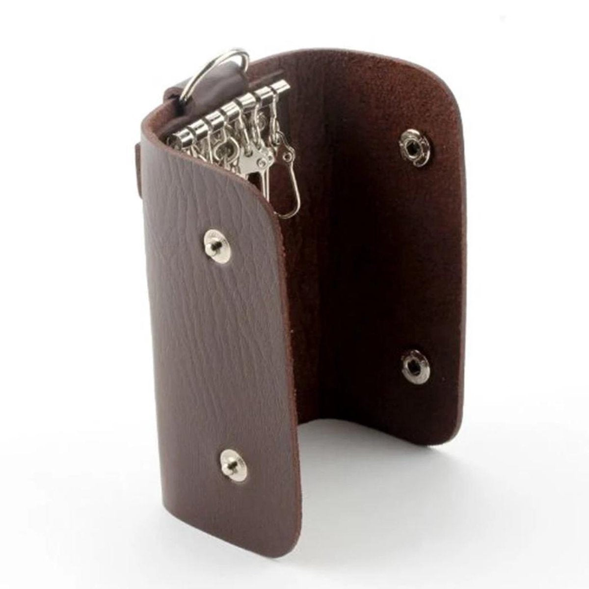 Key holder - Key wallet - Key organizer - Keychain - Leather - Brown