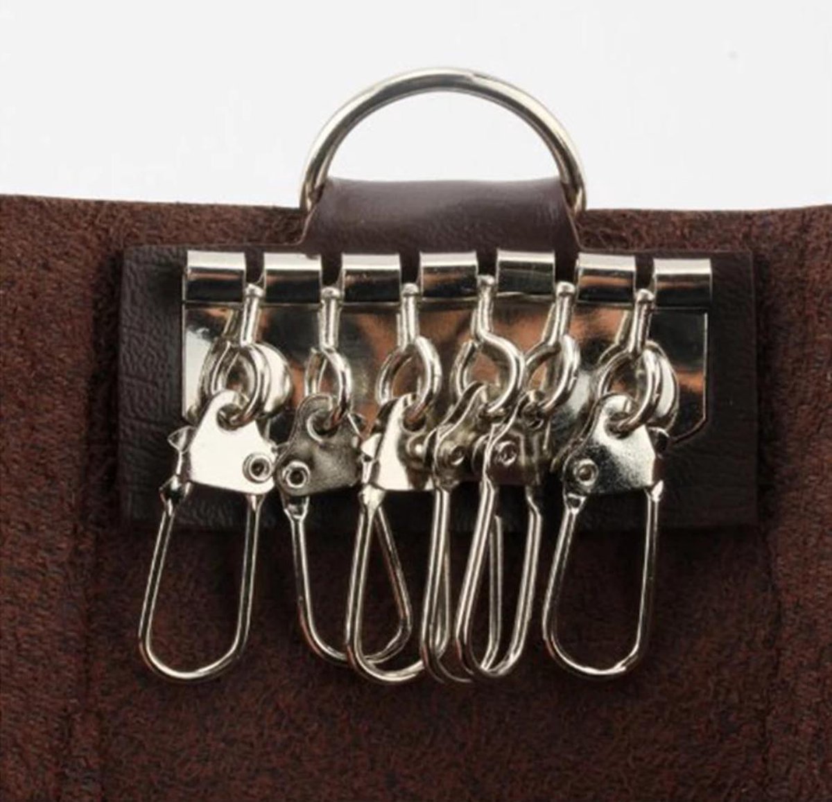 Key holder - Key wallet - Key organizer - Keychain - Leather - Brown