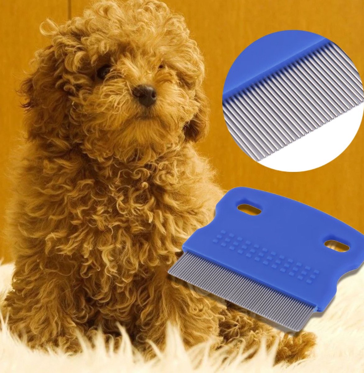 Lice Comb | Lice Brush | Flea Comb | Nits Comb | Lice Remover | Stainless Steel Brushes | Plastic Barrel | Fine | Random Color