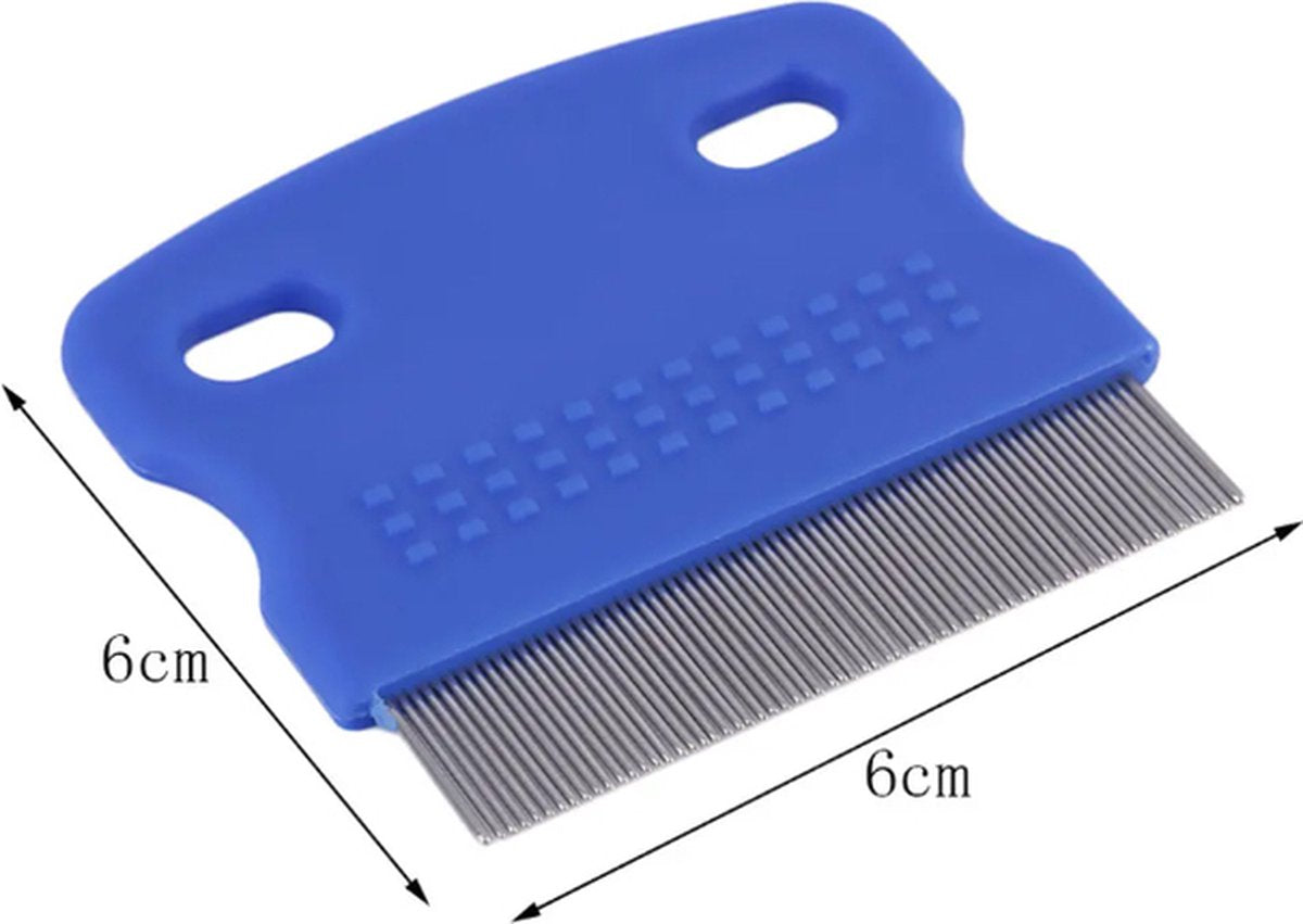 Lice Comb | Lice Brush | Flea Comb | Nits Comb | Lice Remover | Stainless Steel Brushes | Plastic Barrel | Fine | Random Color