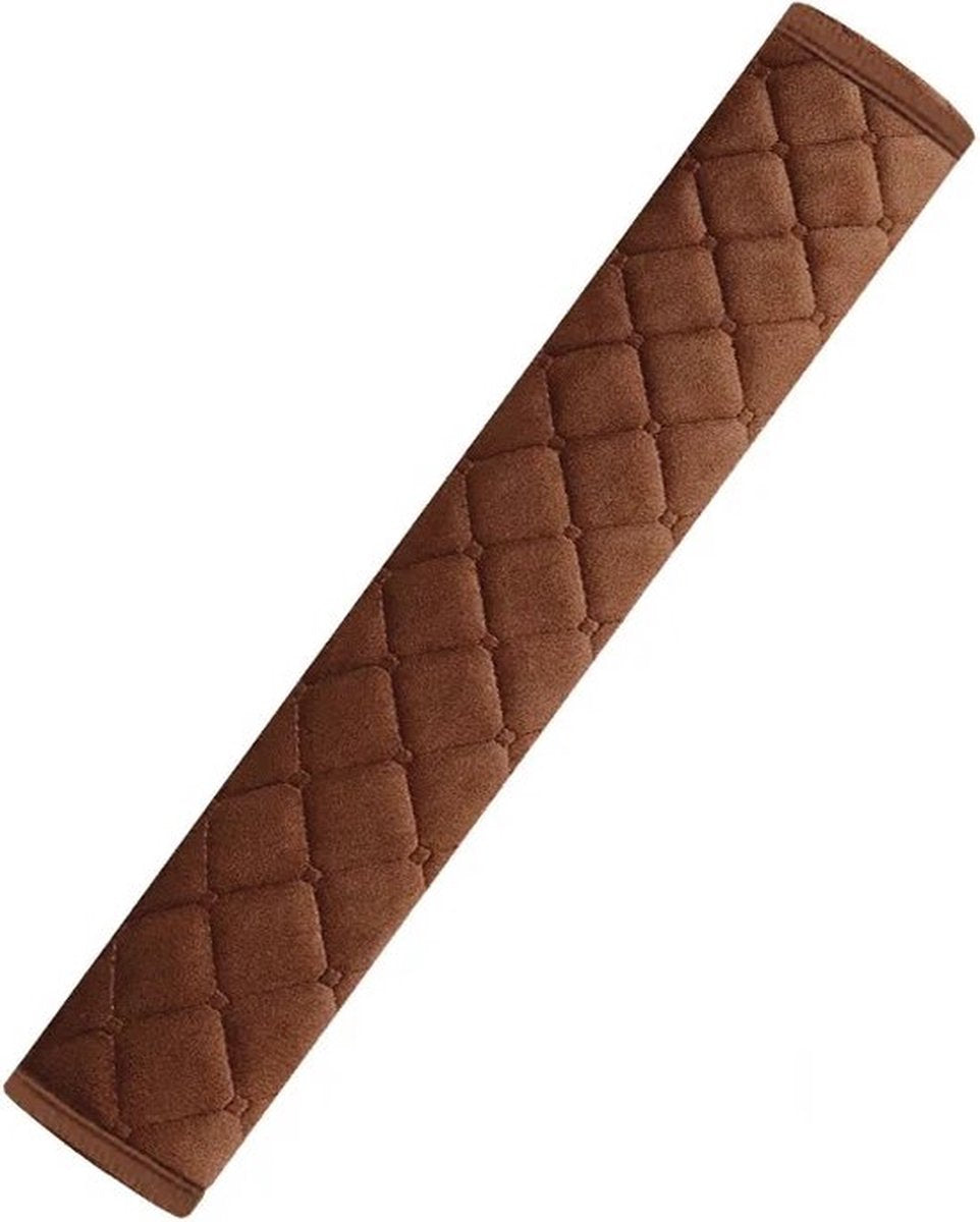 Luxury Car Seatbelt Cover | Seatbelt Protector | Seatbelt Cushion | Car Safety | Safety Belt Cushion Pads | Brown