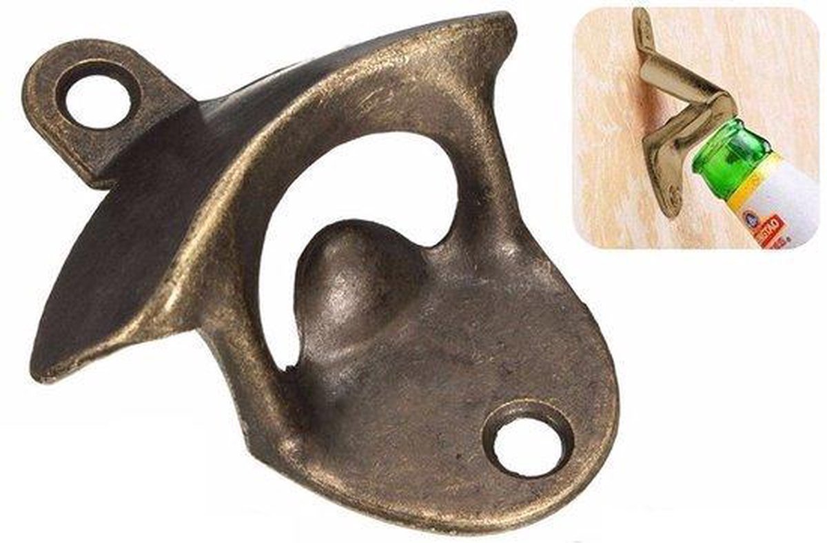 Wall Bottle Opener | Wall Bottle Opener | Wall Bottle Opener | Includes 2 Screws | Bronze