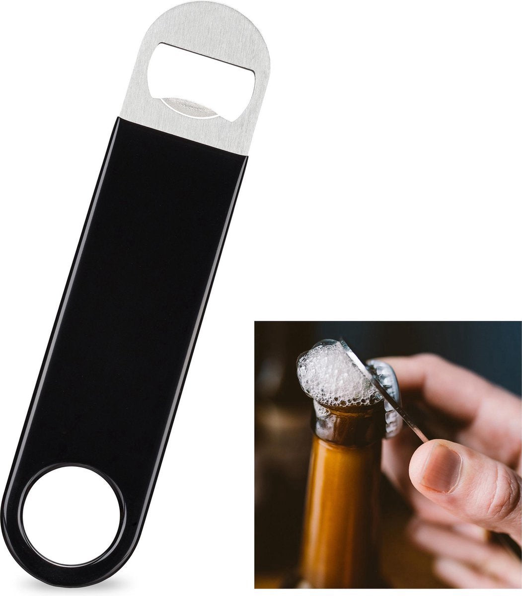 Relaxdays beer opener - beer bottle opener - gastronomy - stainless steel - 1 Piece