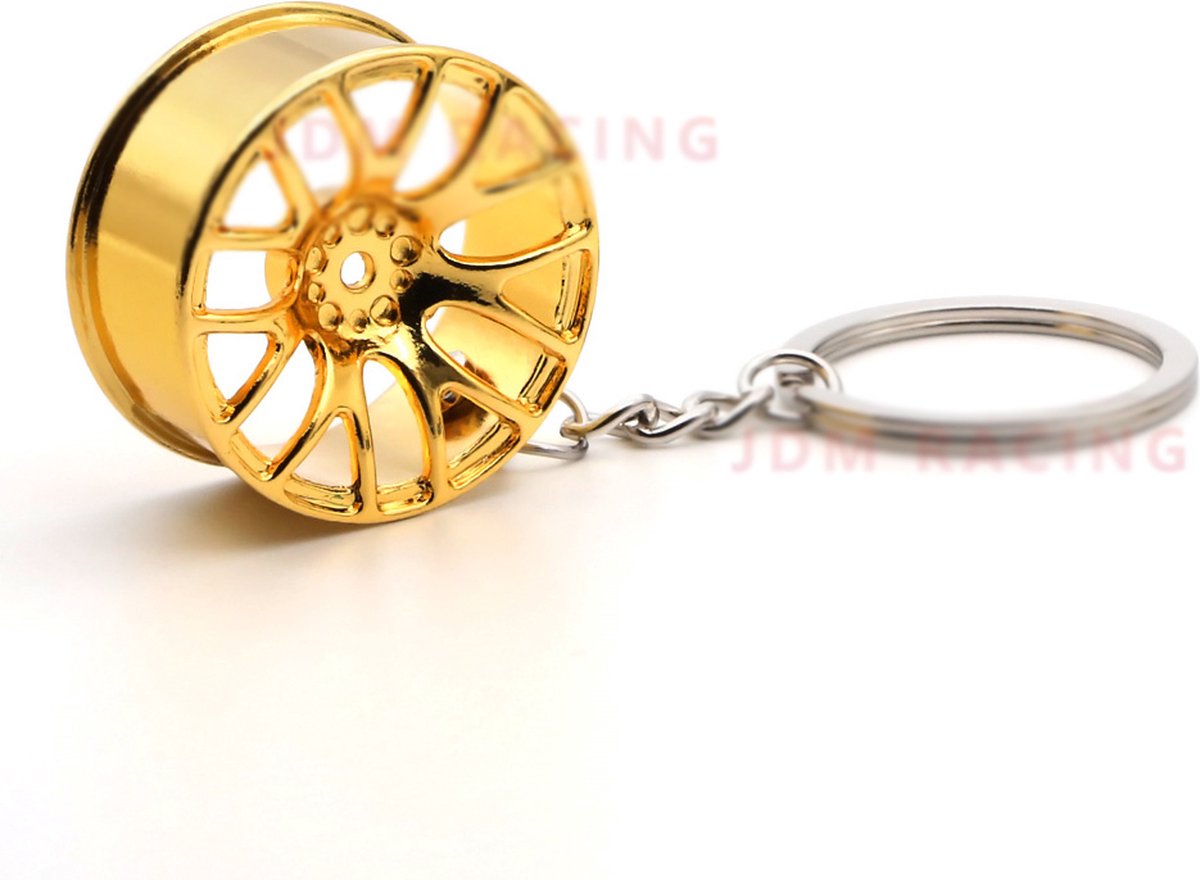 Rim Keychain | Car Key Holder | Rim Keychain | Universal | Car Accessories | Gold