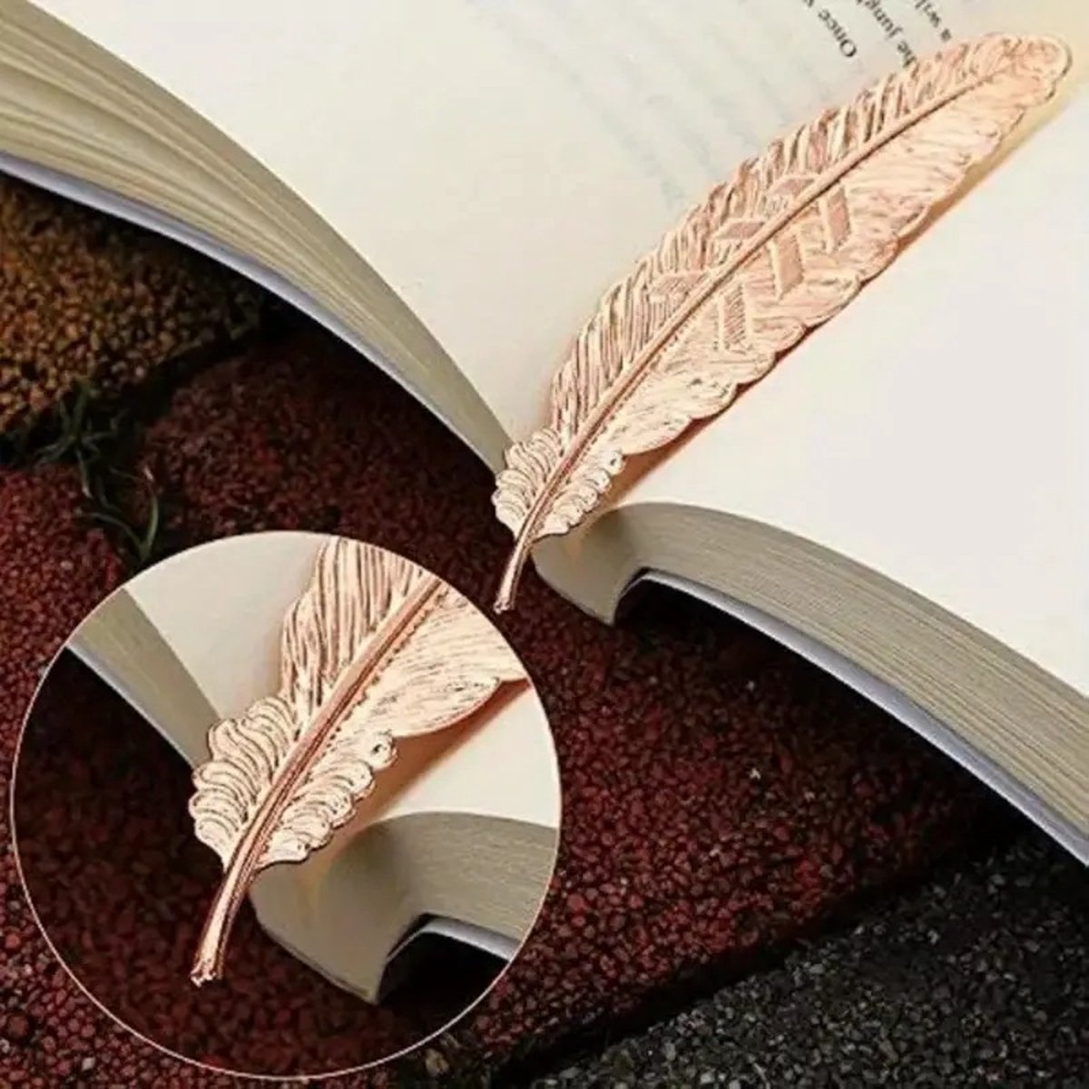 Feather Shaped Bookmark | Bookmark | Bookmark | Metal | 11.4 cm | Silver