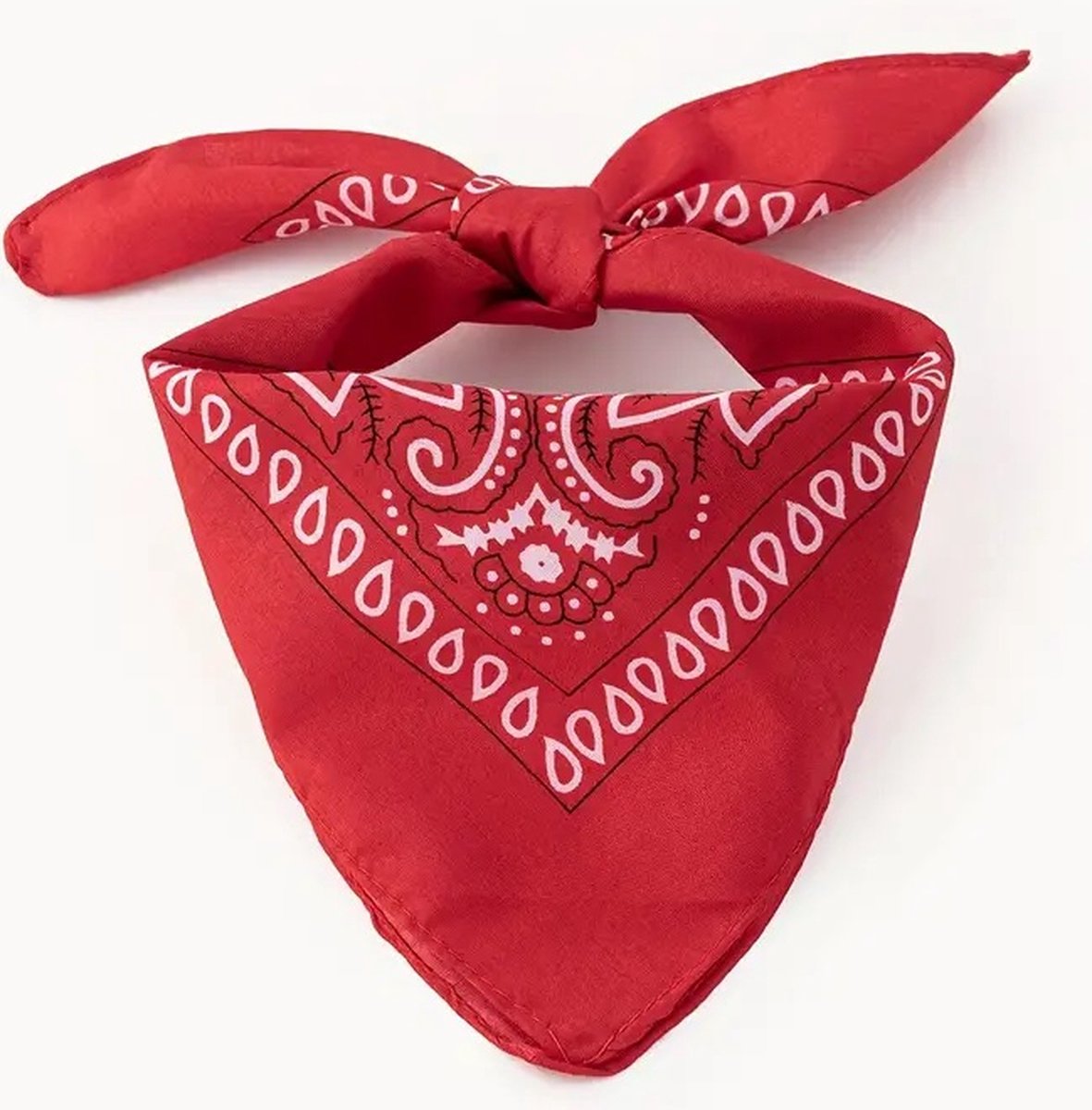 Bandana | Unisex | Farmer's Handkerchief | Headband | Red