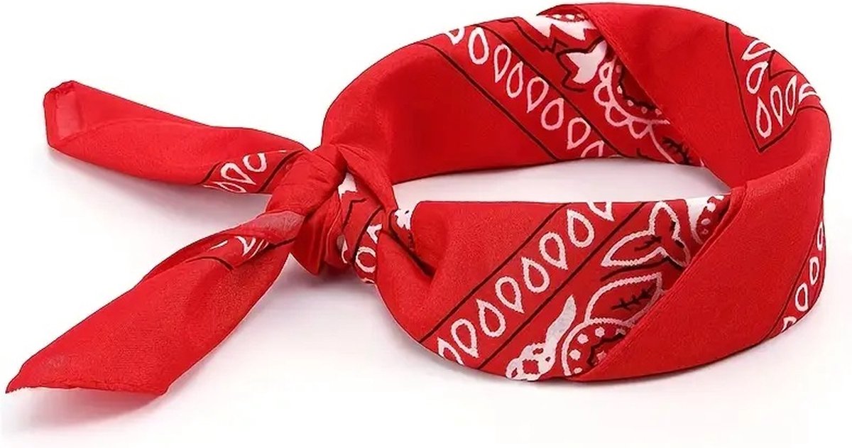 Bandana | Unisex | Farmer's Handkerchief | Headband | Red
