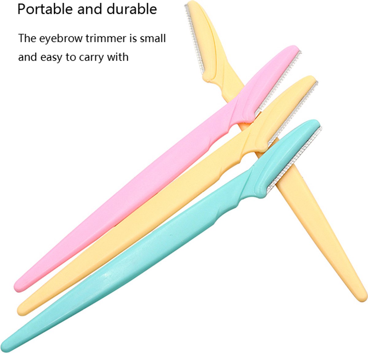 Eyebrow Scissors | Eyebrow Razor | Face Blade | Upper Lip Hair Removal | Hair Removal Blade | 3 Pieces